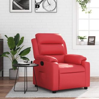 vidaXL Vidaxl - Sill&oacute;n Reclinable De Cuero Sint&eacute;tico Rojo