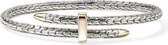 John Hardy Spear Flex Cuff, Sterling Silver, 14K Gold in Silver And Gold at Nordstrom, Size Medium