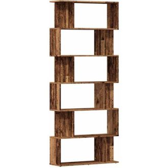 vidaXL Estantería madera de ingeniería madera envejecida 80x24x192 cm Vidaxl