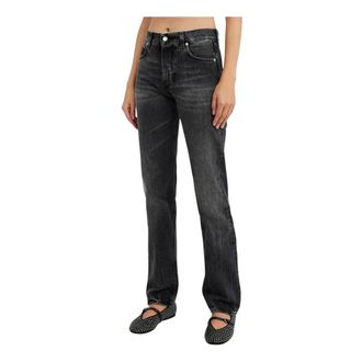 Haikure Cleo Relaxed Fit Jeans - Dames - Slim Fit Jeans - Zwart - W26 - Katoen - Jeans