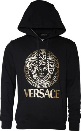 Versace Medusa Print Hoodie Sweater - Heren - Hoodies - Zwart - L - Katoen - Hoodies & sweatvesten