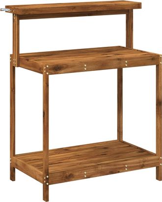 vidaXL Banco De Trasplante Exterior 86,5 X 48,5 X 106 Cm Natural Vidaxl