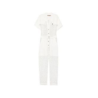 Simona Corsellini Dames, Jumpsuits & Playsuits, Wit, Maat: XS