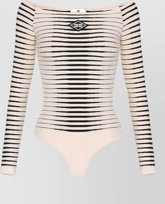 Elisabetta Franchi ribbed knitted bodysuit