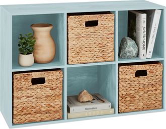 Best Choice Products 6-Cube Bookshelf, 13.5in Display Storage System, Organizer w/ Removable Back Panels