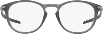 Oakley Pitchman R Carbon 50mm Round Optical Glasses in Satin Grey Smoke at Nordstrom