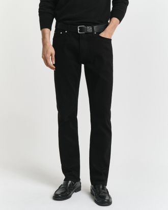 GANT Men Regular Fit Stay Black Jeans (31/32) BLACK