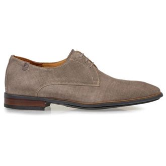Floris Van Bommel Slanke Zakelijke Schoenen - Heren - Nette schoenen - Beige - 41 EU - Leer - Schoenen