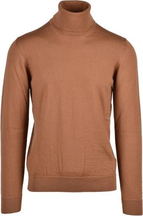 Alpha Studio Ciclista Turtleneck - Heren - Coltruien - Bruin - L - Wol - Truien & Vesten