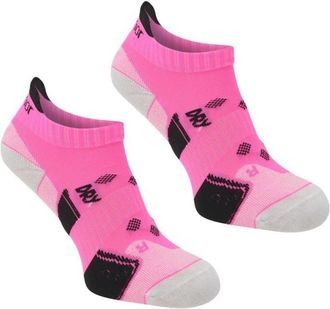 Karrimor 2 Pack Womens Running Trainer Ankle Socks Ladies Bright Pink 4-8
