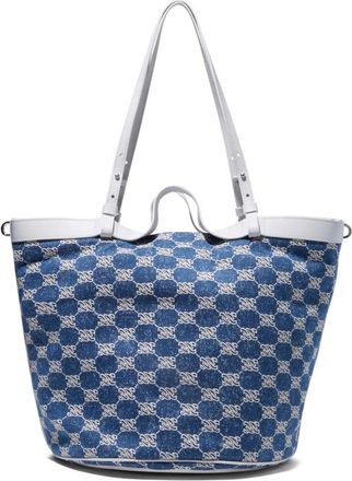 Casadei Denim Mono Chain Bags - Dames - Shoppers - Blauw - ONE Size - Denim - Tassen