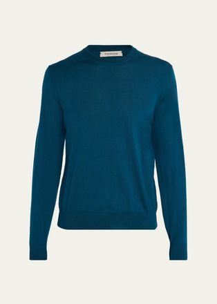 Fioroni Cashmere Mens Merino Wool Crewneck Sweater