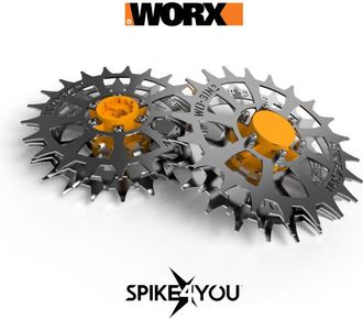 OEM Ruedas Para Robot Cortac&eacute;sped Worx Landroid Serie L, Acero Inoxidable 3 Mm