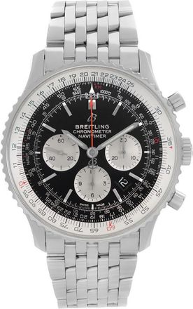 Breitling Pre-owned Breitling Navitimer Chronograph Automatic Chronometer Black Dial Mens Watch AB0127211B1A1