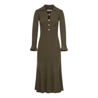 Self Portrait Midi Dresses, female, Green, Size: XS Self Portrait Dresses Green