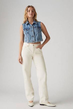 Levi's Jeans 501 anni 90 - Donna - 23X30 - Bianco / Ecru Booper No Damage