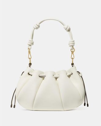 Kate Spade New York Womens Pinch Crossbody Bag - White Leather - One Size