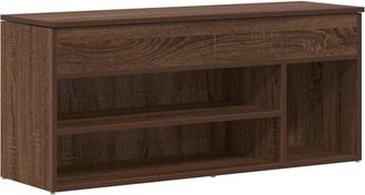 vidaXL Vidaxl - Banco zapatero madera de ingeniería marrón roble 102x30,5x45 cm