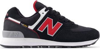 New Balance Unisex 574 en Negro/Blanco, Gamuza/Malla, Talla 37.5