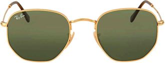 Ray-Ban Ray Ban Hexagonal Flat Lenses Green Classic G-15 Unisex Sunglasses RB3548N 001 51
