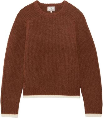 Ines De La Fressange Elton mohair trui - Dames - Ronde hals truien - Bruin - XS - Truien & Vesten