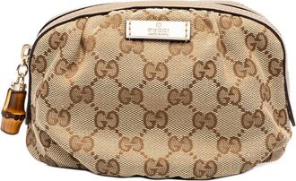 Gucci Pre-owned Gucci GG Canvas Bamboo Pouch Ladies 9UYBRRZKP9HE958N