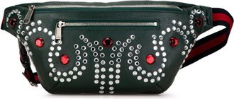 Gucci Moss Green Multi-Color Leather Sling Bag (Pre-Owned)