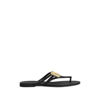 Dolce & Gabbana Logo Plaque Flip-flops