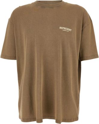 Represent Owners Club T-Shirt - Heren - T-shirts - Bruin - M - Katoen - Tops
