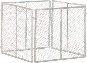 vidaXL Compostador De Jard&iacute;n Hierro Galvanizado 85x85x70 Cm Vidaxl