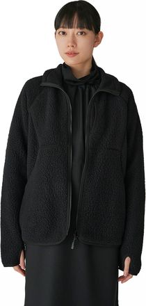 Snow Peak Thermal Boa Fleece Jacket, Black (UK, Alpha, M, Regular, Regular, Black)