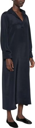Max Mara Midi Jurken - Dames - Casual kleedjes - Blauw - M - Kleedjes