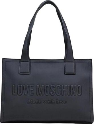 Love Moschino Tote Bags, female, Black, Size: ONE SIZE Polyethylene Handbag
