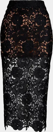 Smythe Guipure Lace Pencil Skirt
