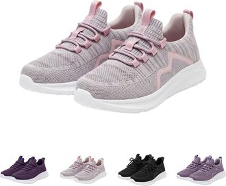 Generic Outdoor Sports Shoes for Women Trainers Breathable Mesh Running Shoes Wide Foot Comfortable Fitness Shoes Trainers Flat Outdoor Fitness Running Walkin