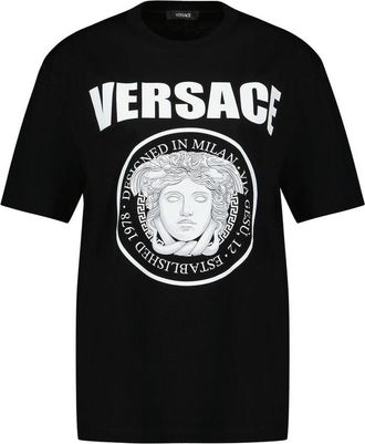 Versace Medusa Rock T Shirt - Versace - Cotton - Black