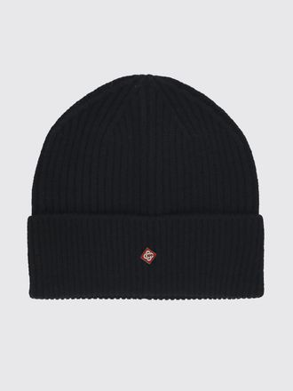 Casablanca Berretto beanie in lana con logo a contrasto e risvolto