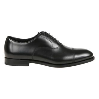 Doucal's Business Shoes, male, Black, Size: 8 US Oxford Lace-up Shoes