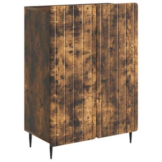 vidaXL Aparador Roble Ahumado 66 X 34,5 X 92 Cm Madera De Ingenier&iacute;a Vidaxl