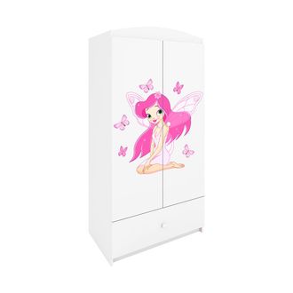 Les Tendances Les Tendances - Armario 2 Puertas 1 Caj&oacute;n Kocot Kids Babydream El Hada De Las Mariposas - Blanco