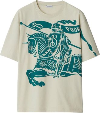 Burberry EKD-print cotton T-shirt - men - Cotton - S - Neutrals