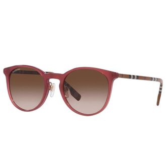 Burberry Round Full Rim Sunglasses - Bordeaux