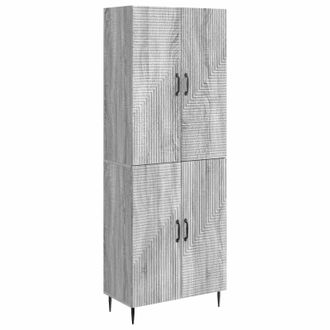 vidaXL Juego De Armarios 2 Uds. Sonoma Gris Madera De Ingenier&iacute;a Vidaxl