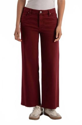 Kut from the Kloth Jean High Rise Flare Pants In Red