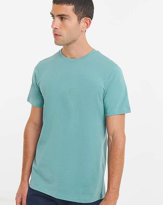 Jacamo Pure Cotton Crew Neck T-Shirt Long