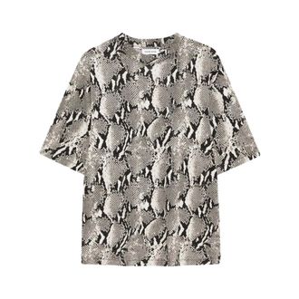 Anine Bing Avi Tee - female - Anine Bing - T-Shirts - Gray - XS - Tops