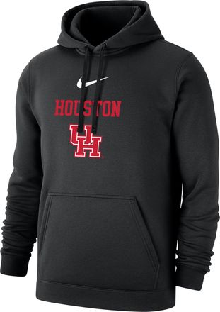 Nike Houston Club Fleece Nike Mens College Hoodie in Black | M31777P738-HOU