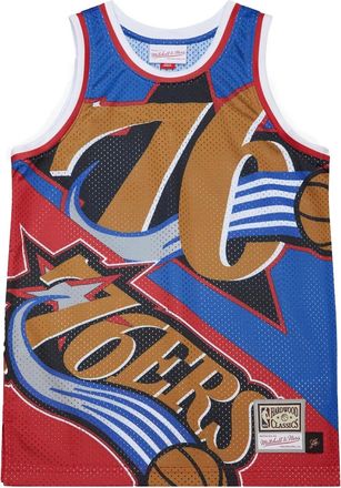 Mitchell & Ness x NBA Canotta Big Face Fashion Tank 5.0 Philadelphia 76ers - Blu
