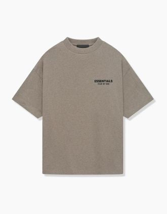 Fear of God Womens Fear of God Essentials FW24 Tee Heather Grey - Size: 10/8