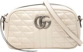 Gucci Pre-owned Cross Body Bags, female, White, Size: ONE SIZE Pre-owned Cross Body Bag
